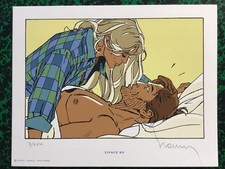 FRANCQ Largo Winch  Ex-libris sérigraphié Espace BD