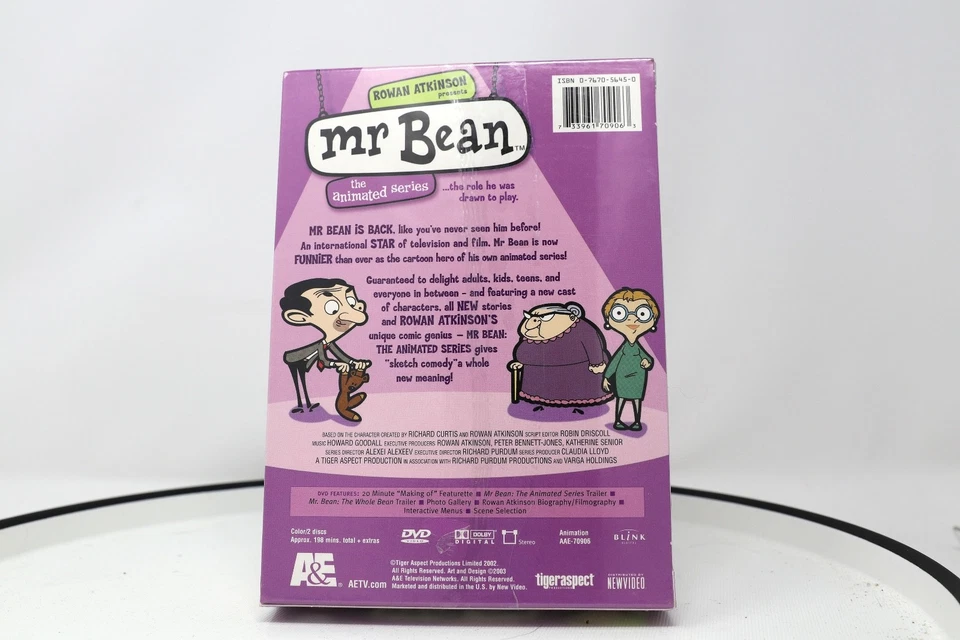 Mr Bean the Animated Series 2 DVD Set Vol 1 Rowan Atkinson Not Easy & Bean.. NEW Foto 2 de 4