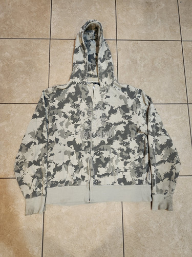 Vintage Y2K Element Camo Zip-Up Hoodie Jacket Green Camouflage, Size XL