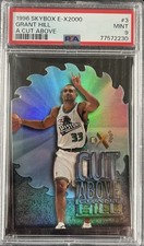 1996 Skybox E-X2000 A Cut Above #3 Grant Hill Pistons HOF PSA 9 MINT