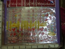 Stickers stickopotomus Merry Christmas candy candles 10 packages lot 28n