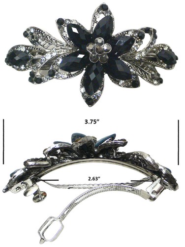 Set of 6 Large Oval Opal Beads Barrettes for Women Thick Hair NM86010-1-6 - Picture 7 of 12