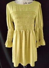 Urban Outfitters Chartreuse Green Floral Dress Size XL