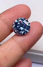 AAA+ 1 Ct Round Cut Blue Diamond Loose VVS1 D Grade Gemstone free gift