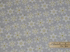 Snowflake Waltz Land of Snow Grey Christmas Fabric by the 1/2 Yd 101.131.05.1