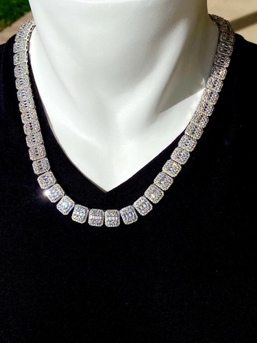 Men's Baguette Tennis Chain 11mm Ice 