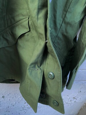 Vintage Swedish Army M59 Jacket Light Liner Green Mens Size C50 (M