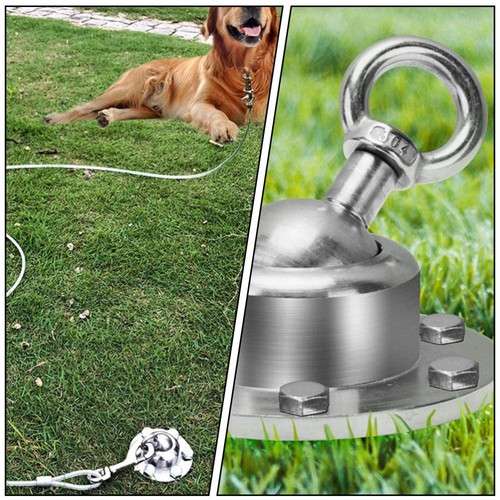 Draht Seil Stake Für Hunde Welpen Hof Leine Große Hund Swivel Hund Ketten - Bild 8 von 12