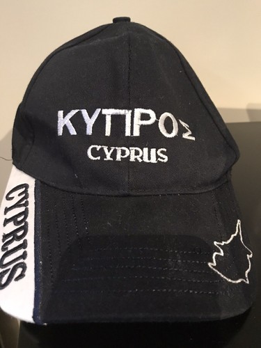 Cyprus Trucker Cap Hat Embroidered Logo Souvenir - Foto 1 di 2