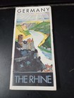 Antique Germany: The Rhine: Travel Guide/Map in German/English VGC