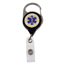 EMT Carabiner Badge Reel Nurse Medical Retractable ID Holder Key-Bak
