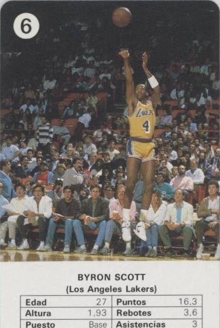 1988 Fournier Estrellas - Byron Scott #6 - 1 of 1