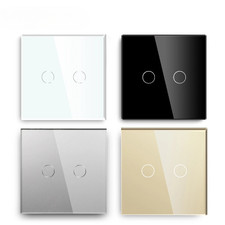 2 Gang 1 Way Touch Switch EU Standard Home Li...