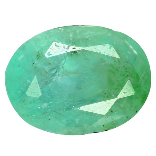 3.72 Ct Terrific Perfect Oval 10.6 x 8 MM Green Colombia Natural Emerald