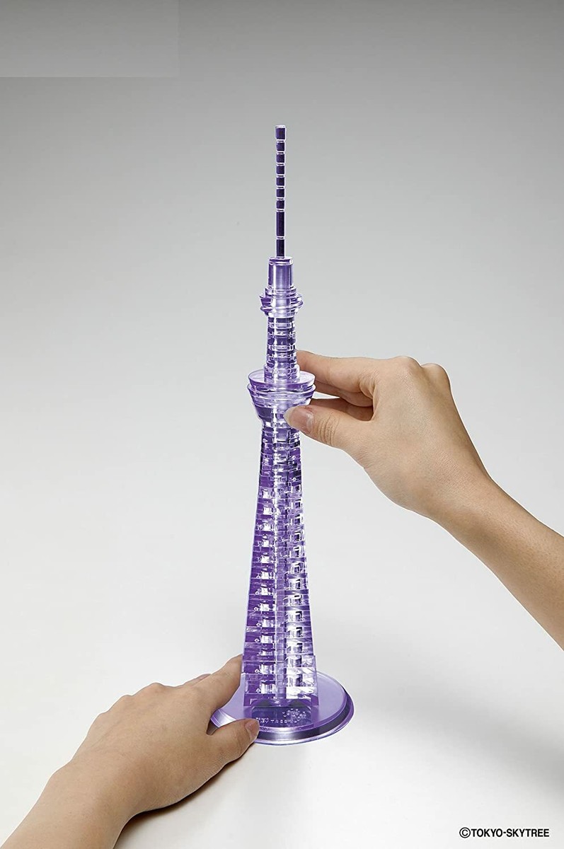 Beverly 3D Crystal Puzzle Tokyo Sky Tree (R) Miyabi 62 pieces
