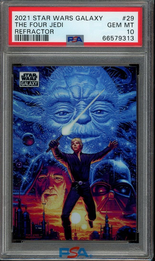 2021 Topps Chrome Star Wars Galaxy The Four Jedi PSA 10 #29 Refractor