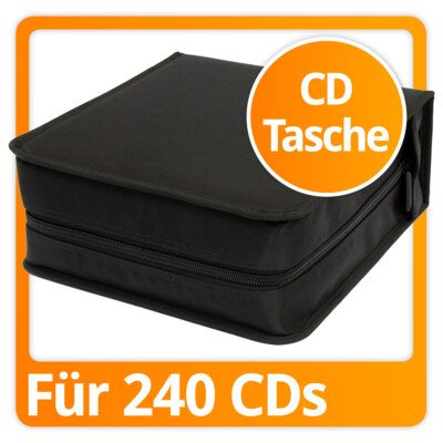 CD DVD Blu Ray Aufbewahrung Tasche Mappe Case Ordner Album Spiele Box 240 Nylon