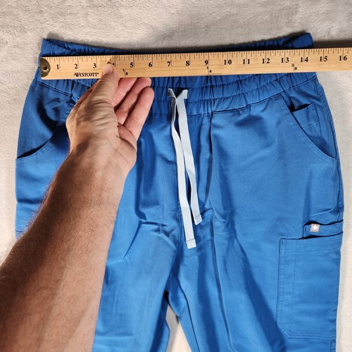 Figs Scrub Pants Womens Medium Blue Medical Nurse Doctor Uniform Cargo - Picture 7 of 13
