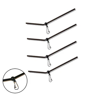 10 X ABSTANDSHALTER ANTI-TANGLE FEEDER BOOM GEBOGEN MIT KARABINER FÜR FUTTERKORB