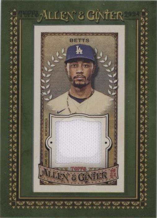 2024 Topps Allen & Ginter - Mini Framed Relics Mookie Betts #MFR