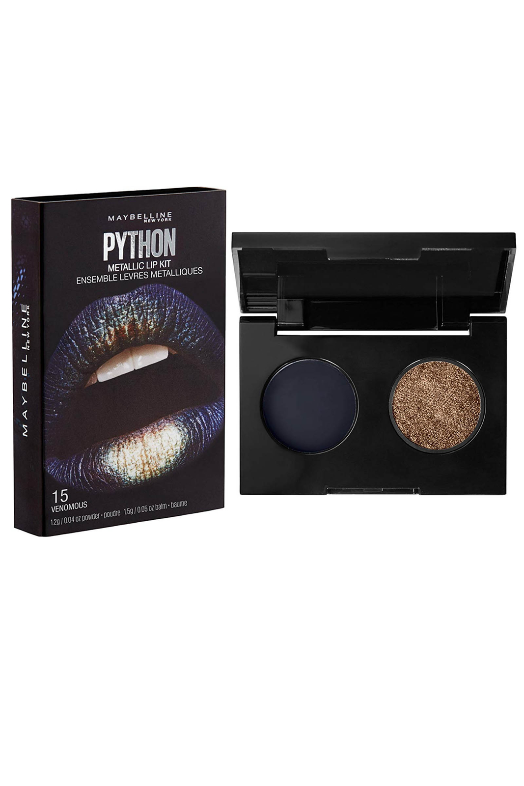 Maybelline Python Metallic Lip Kit 1.2g Venomous 15 Make Up Set eBay