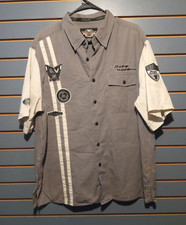 Harley-Davidson Motorcycles Mens XL Button Up Mechanics Shirt Embroidered