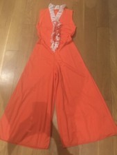 Vintage 60 s Boudoir Palazzo Hostess Jumpsuit M