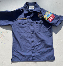 Kid's Boy Scouts of America Shirt Navy Blue Uniform Official M Outdoor Camp