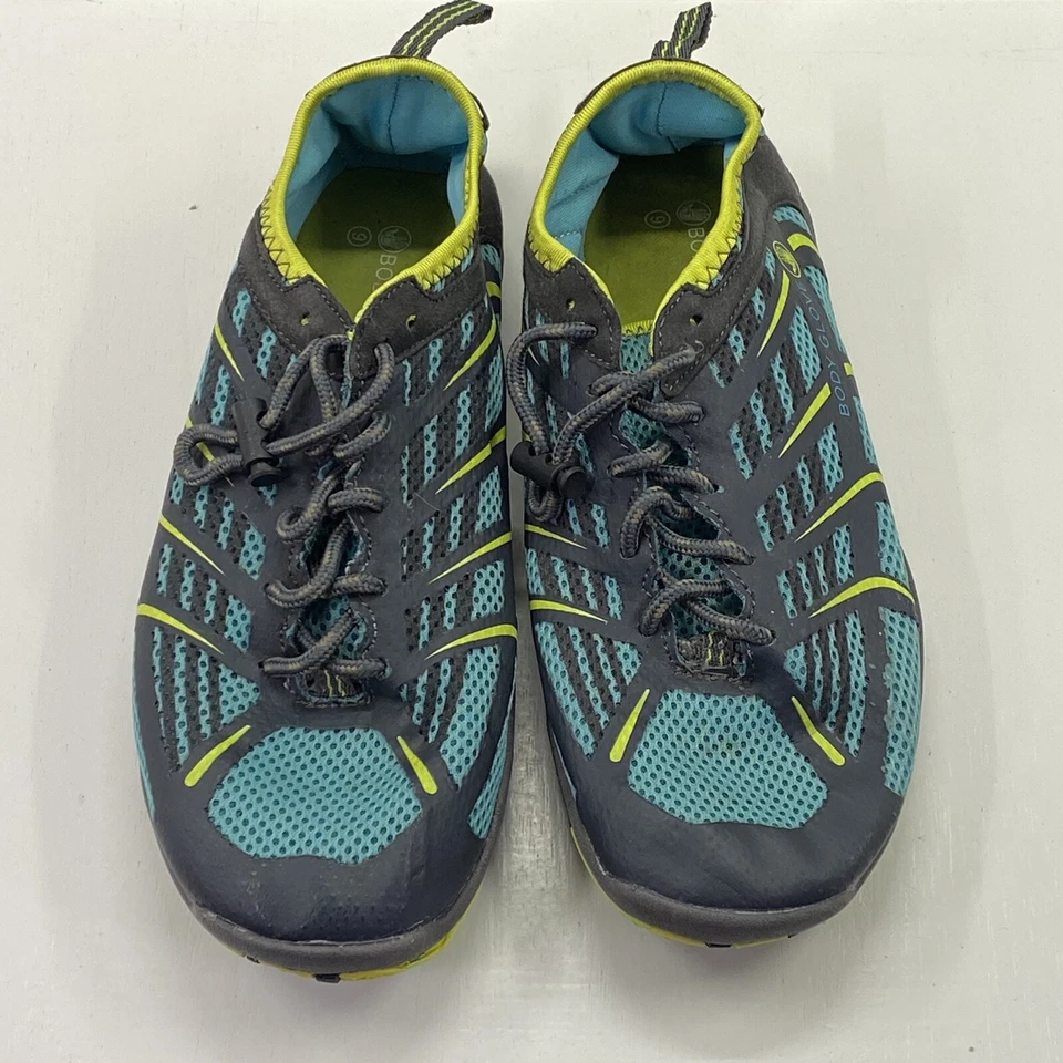Zapato deportivo Body Glove Dynamo Rapid para mujer talla 9 azul amarillo verde azulado Foto 4 de 4