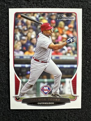 DELMON YOUNG #197 2013 Bowman QTY Philadelphia Phillies