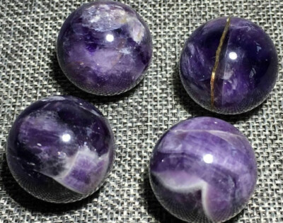 1 Chevron Amethyst Kristall Kugel Kugel Halbedelstein Natur Lila Quarz Stein