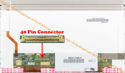 Dalle écran LCD LED 10.1" Pour EMachines EM355-13813 - Résolution 1024x600, Connecteur 40 Pins
