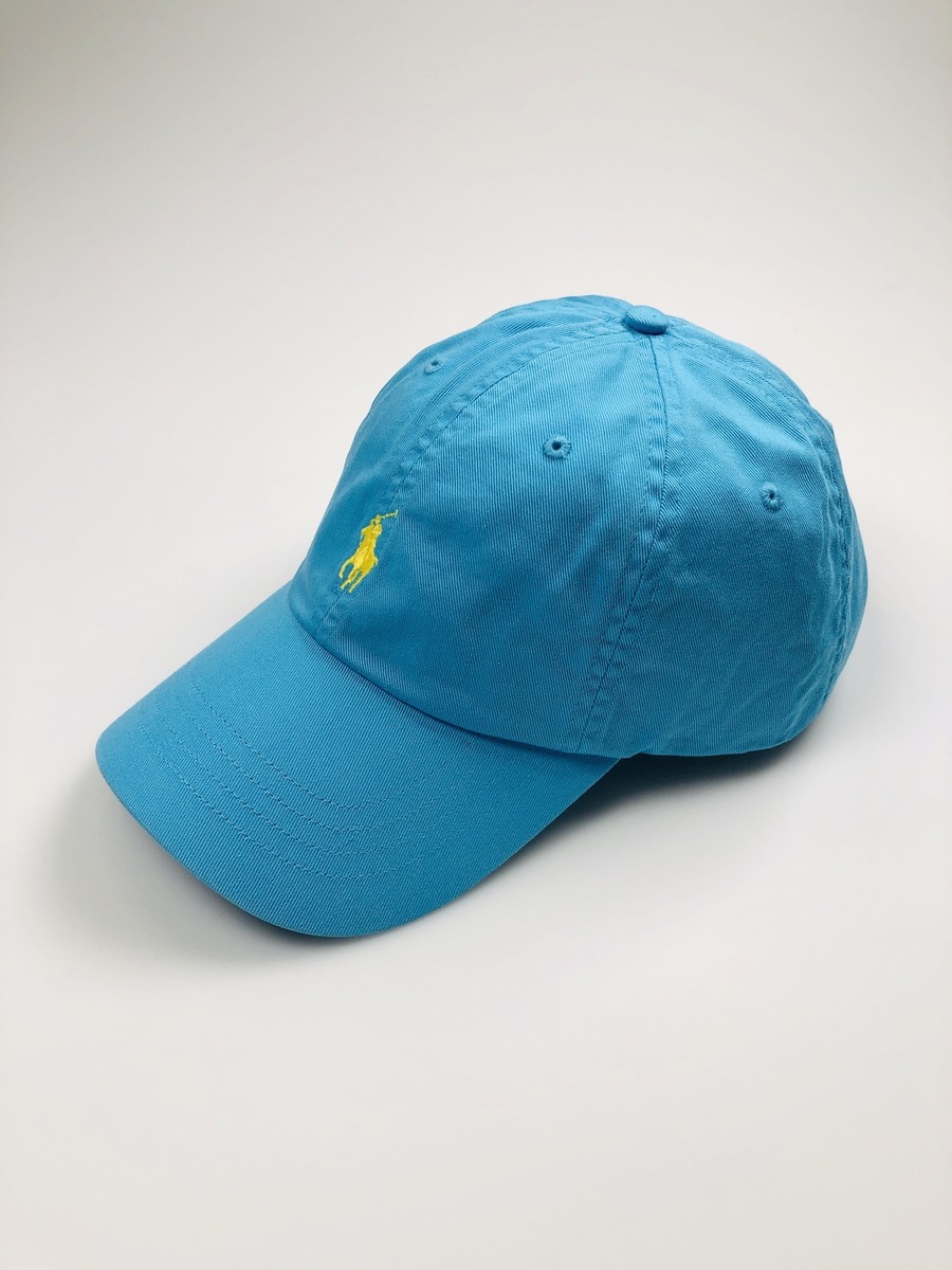 Polo Ralph Lauren Adjustable Strap Pony Logo Blue Baseball Cap Hat