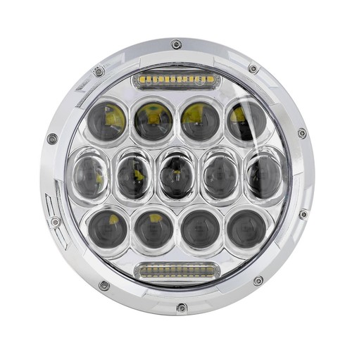 Pair Chrome 7" Round LED Headlights Hi/Lo Sealed Beam for Ford Mustang 1964-1972 - Foto 11 di 12