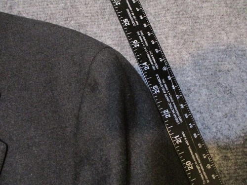 Ralph Lauren Jacket Men's 44 Charcoal Wool Polo University Blazer USA Made Tweed - Picture 17 of 18