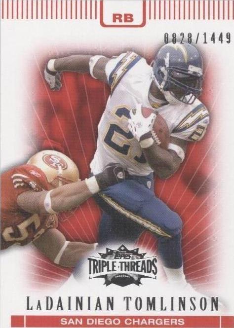 2007 Topps Triple Threads LaDainian Tomlinson #26 - 1 of 2