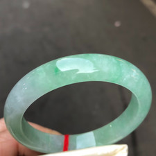 Real Natural AAA high Ice Burmese Green Jade jadeite bracelet bangle 59MM