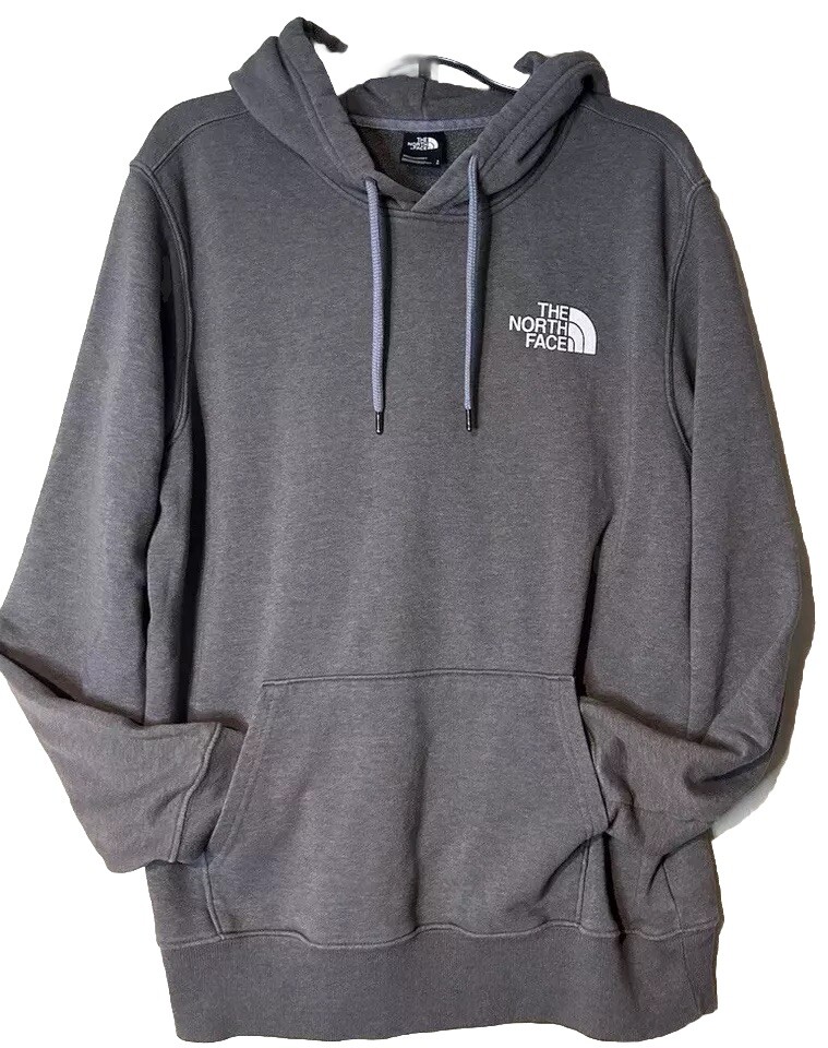 Northface Never Stop Exploring Red Logo Gray Mens… - image 2