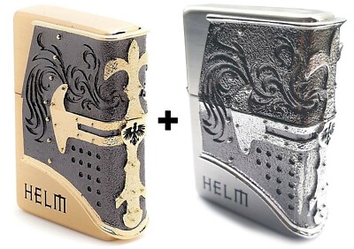 Zippo Lighter Helm Genuine Windproof Free Shipping Org 6 Flints Free New in Box