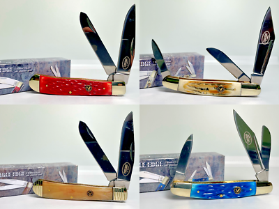 #ad #ad NEW Kentucky Cutlery EAGLE EDGE Pocket Knife WRANGLER Trapper 2 amp; 3 Blade $16.99