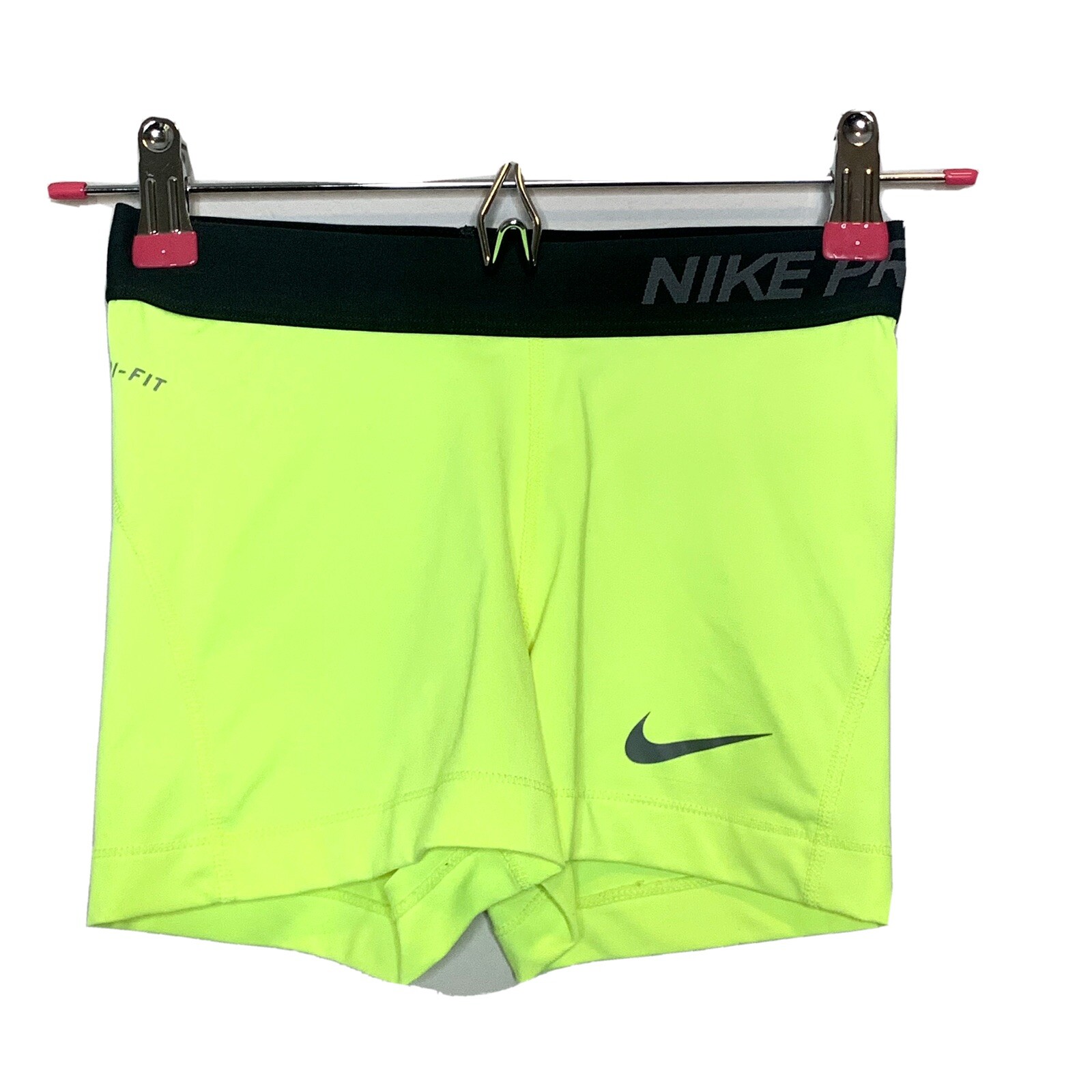 neon nike pro shorts