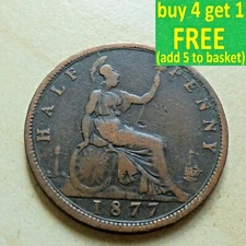 Queen Victoria Half-Penny Choose your date 1854-1901 Auction Number 2.