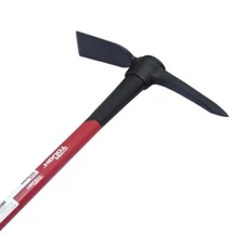 Hyper Tough 2.5LB Garden Pick Mattock Fiberglass Handle Steel Dual-Sided Head