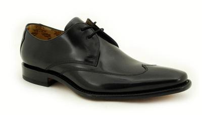 Loake Rahmengenähte Premium Herrenschuhe 2 Eye Shoe Webster Black