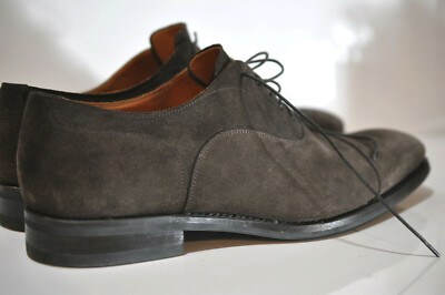 Franceschetti Handmade brown suede leather boots in Italy 