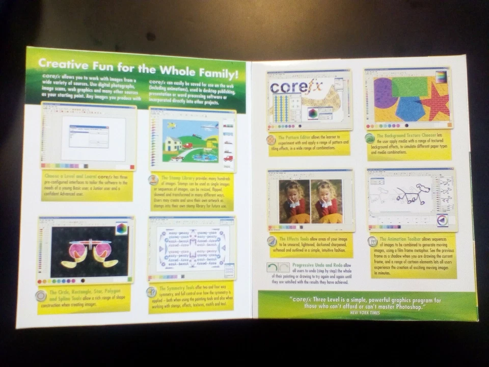 Core Learning CoreFX Three Level  Animate/Draw/Photo Edit  Software PC- CD- ROM - Image 3 of 4