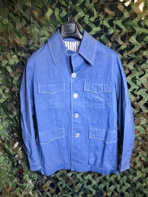 Rare Invertere Of Newton Abbot 100 Cotton Blue Jacket Lovely Condition Size 40 Ebay