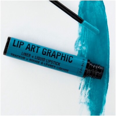 Rimmel Lip Art Graphic Liner + Liquid Lipstick 850 Tag Me Teal