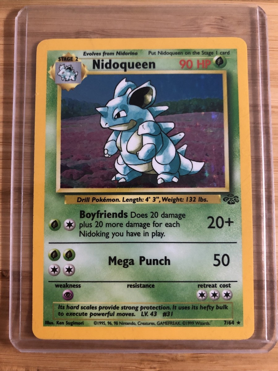Nidoqueen Jungle 7/64 Holo Rare Pokemon Card NM/EX | eBay