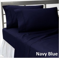 1000tc Egyptian Cotton Bedding Duvet Collection All Size Navy Blue Solid